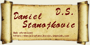 Daniel Stanojković vizit kartica